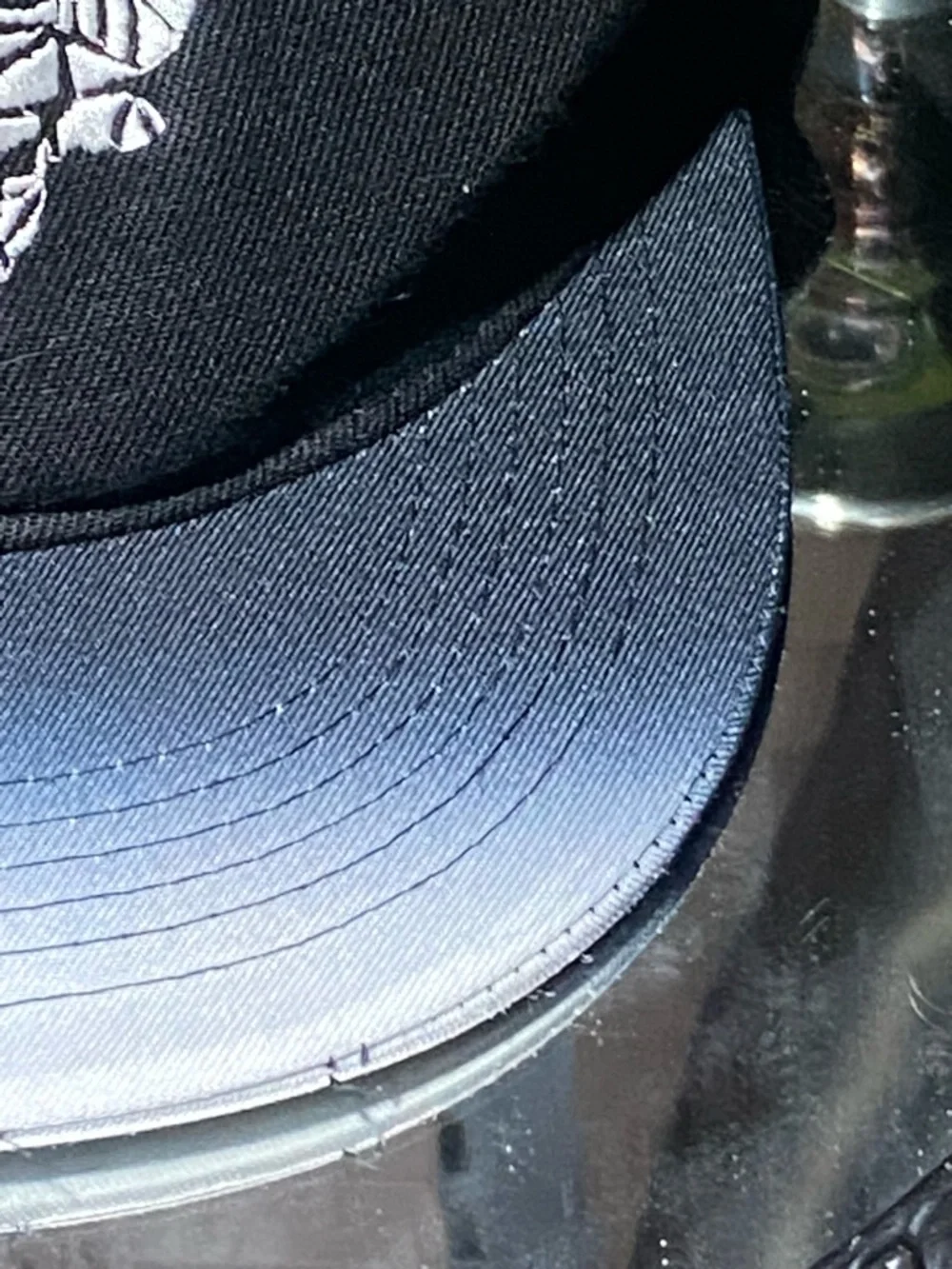 Salvage Black and Gray Ombre Bull Logo Snapback Hat